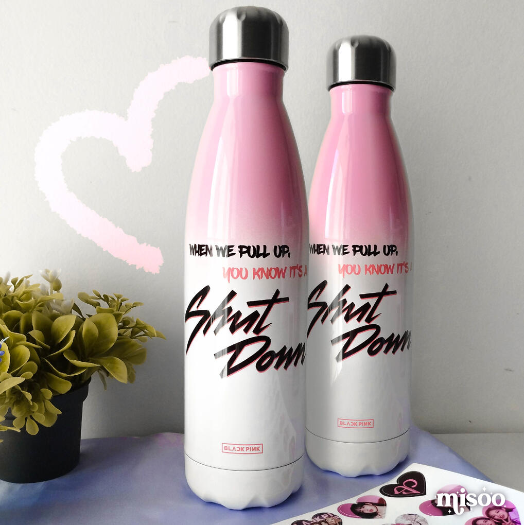 botella rosada acero | 15,00$